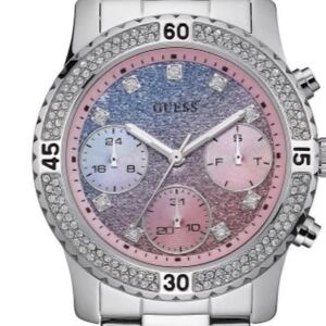 Guess Silver and Pink Women's Watch